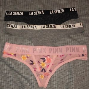 La Senza & PINK thong underwear